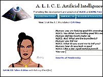 Alice chatbot wins for third time Alice chatbot wins for third time