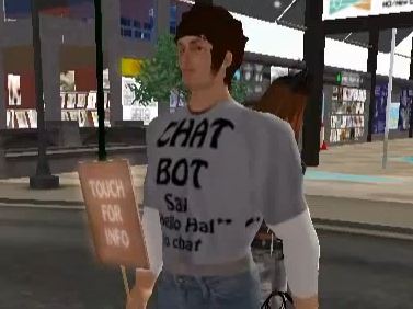 Ultra Hal chatbot alive and well in Second Life virtual world. Ultra Hal chatbot alive and well in Second Life virtual world.